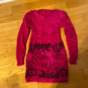 Pink Sweater Dress